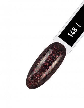 IQ BEAUTY   Лак для ногтей с биокерамикой с декором   12,5мл   Prolac RED YULE   #148   (СНЯТО)