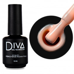 French base Light Peach, 15 мл DIVA